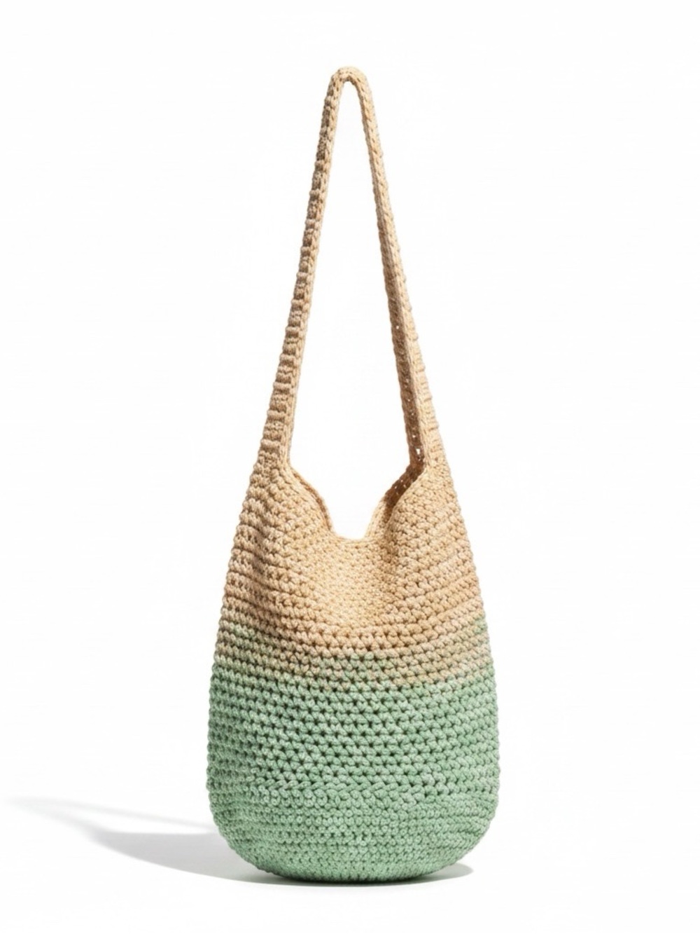 Handmade Lightweight Long Strap Casual Crochet Tote